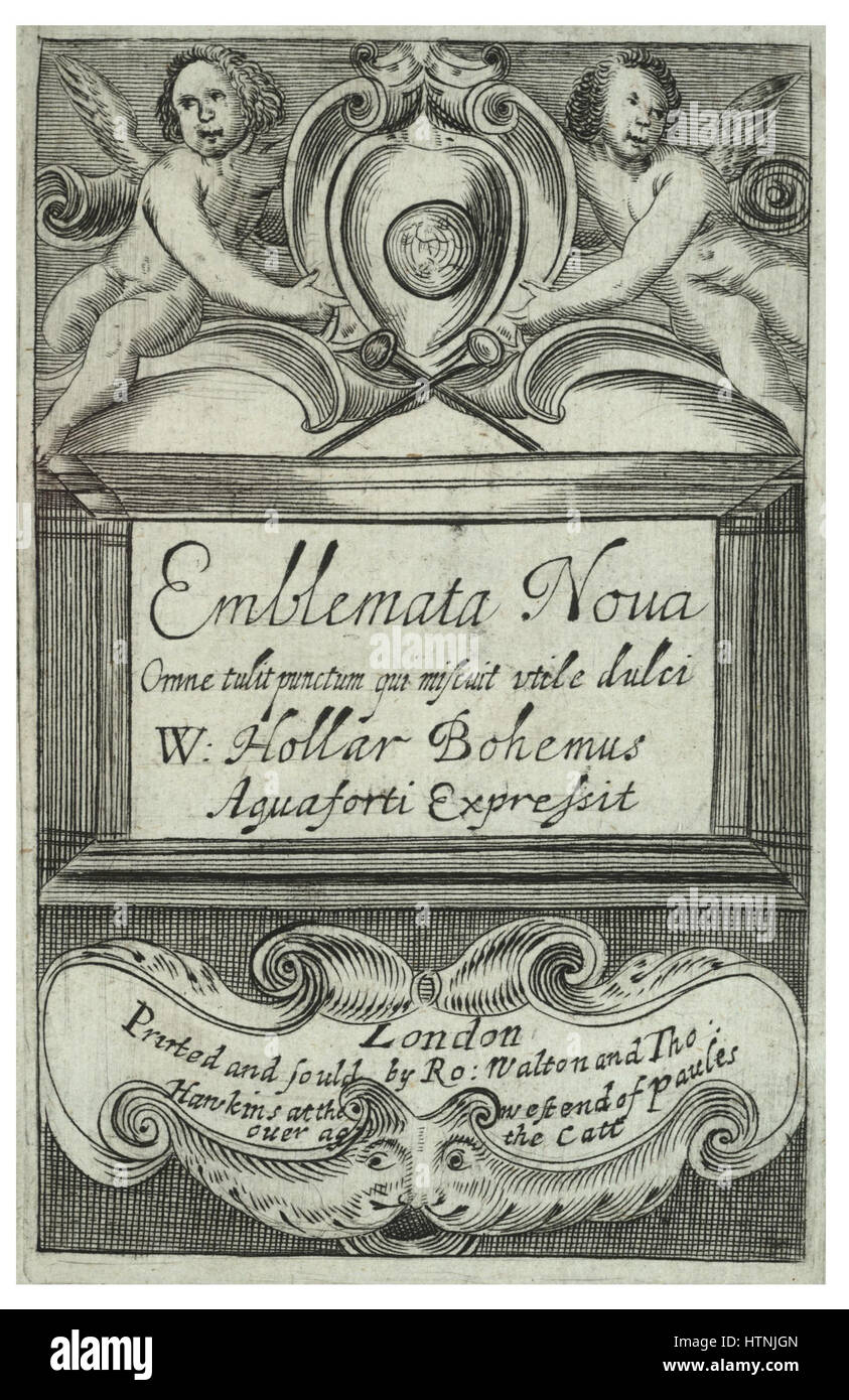 Venceslao Hollar - Titolo-pagina (stato 1) Foto Stock