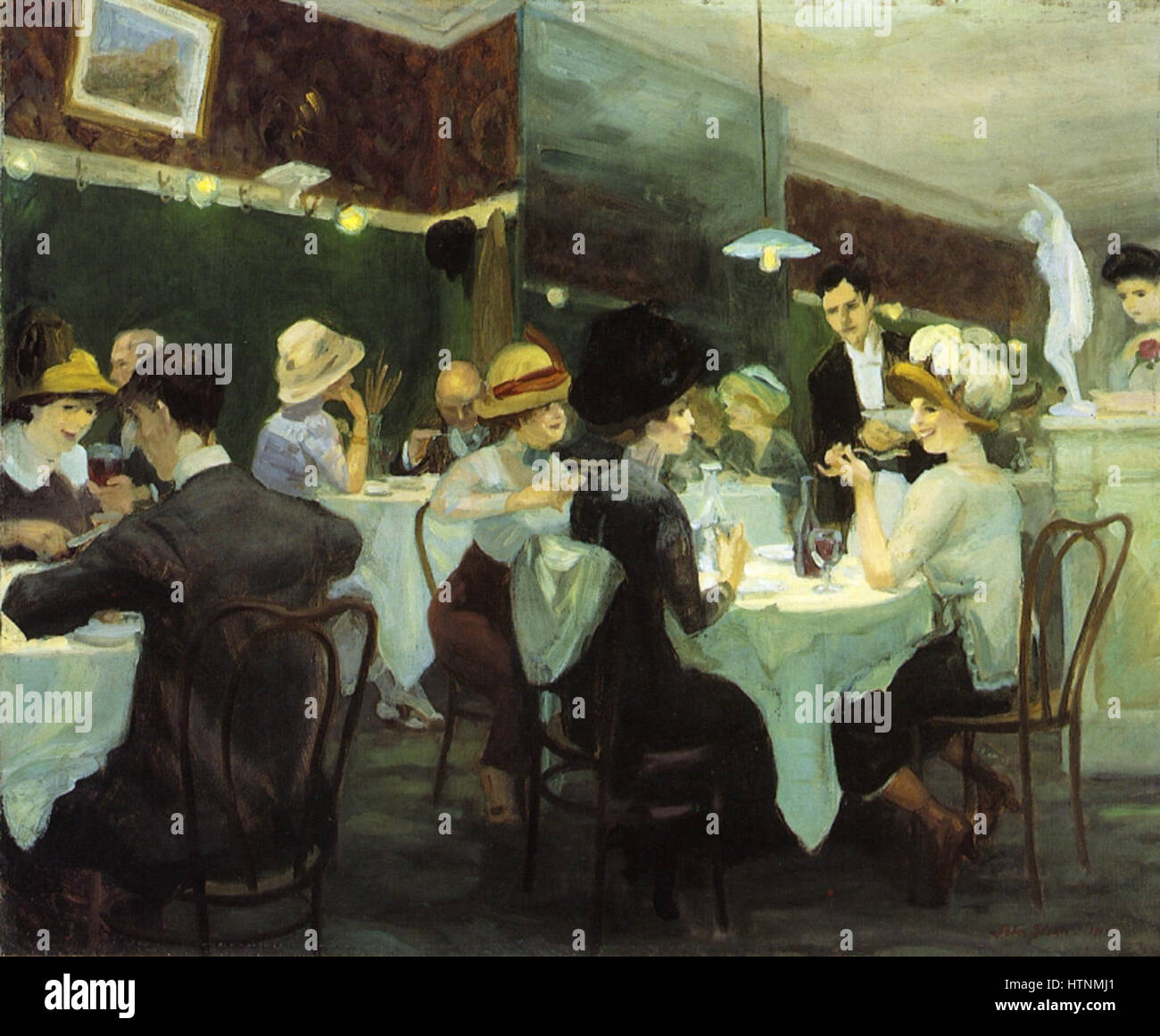 Renganeschi Sabato notte 1912 John Sloan Foto Stock