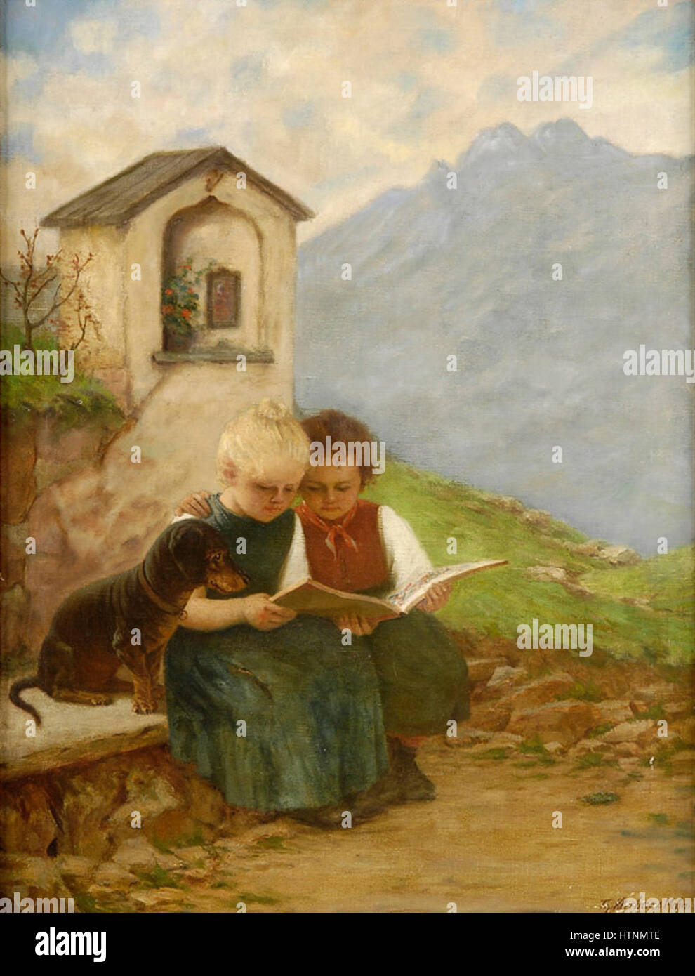 'DAS neue Bilderbuch' di Theodor Kleehaas è un'opera firmata con illustrazioni che riflettono lo stile artistico e le tendenze dei primi anni del XX secolo. Le illustrazioni del libro sono note per i loro colori vivaci e le composizioni dinamiche, che sottolineano l'approccio modernista alla narrazione visiva. Foto Stock