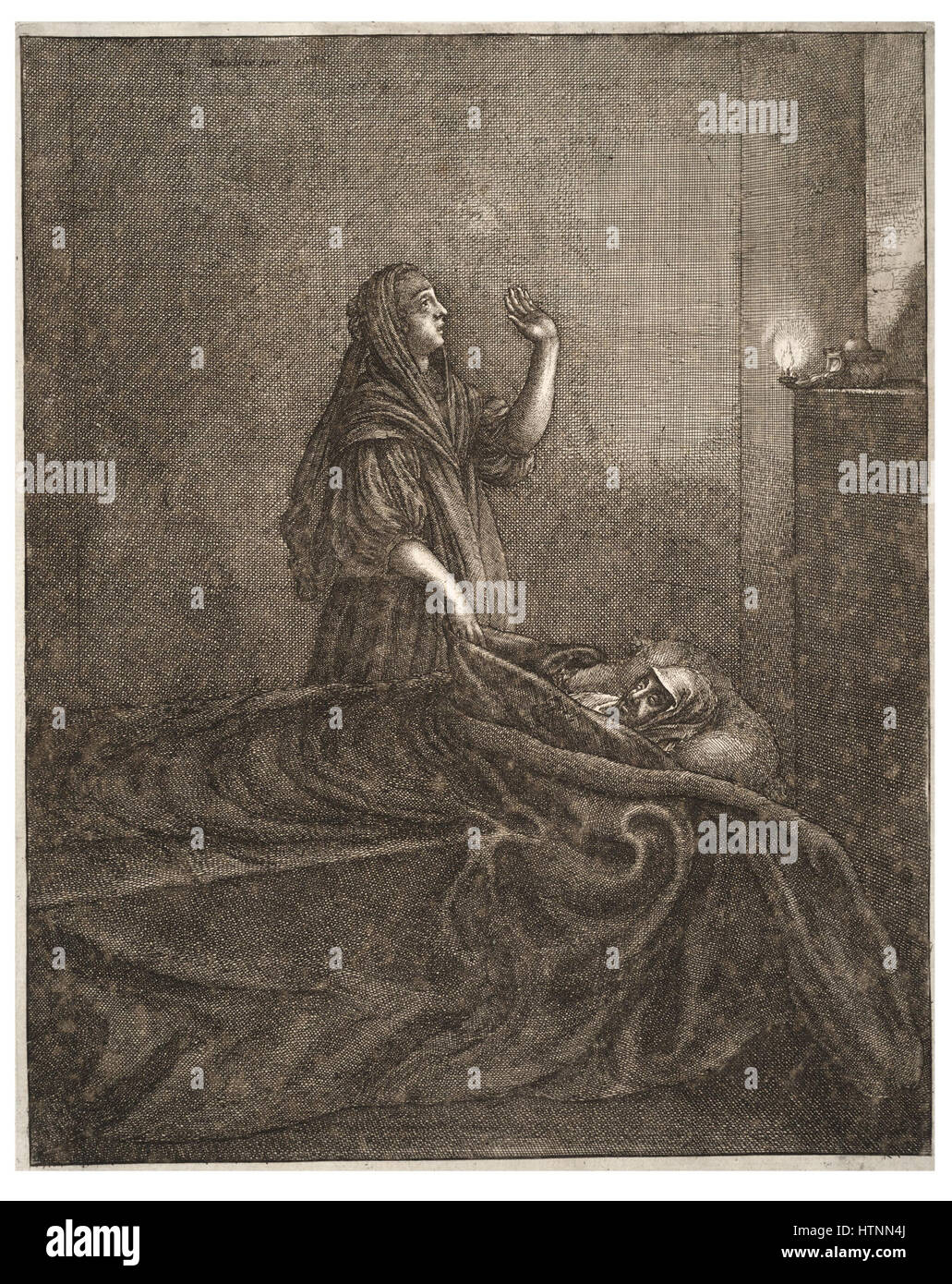 Venceslao Hollar - morti l uomo e la donna (stato 1) Foto Stock