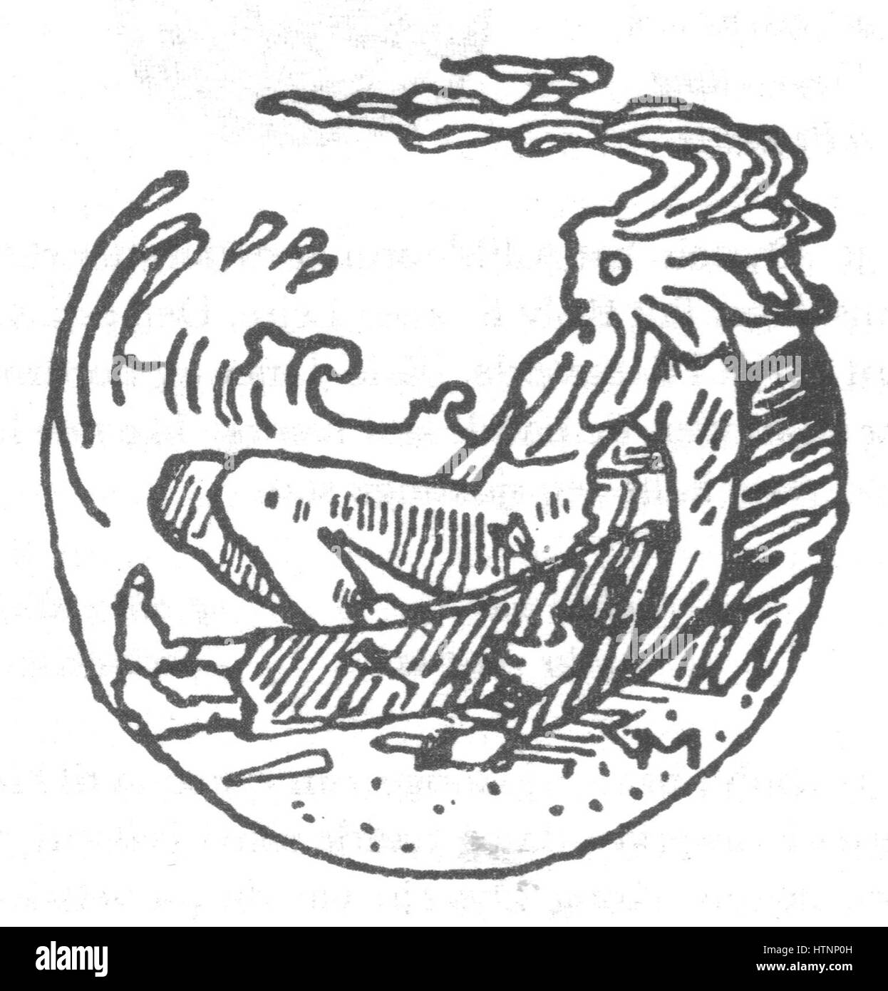 Ynglingesaga 21 Gerhard Munthe Foto Stock