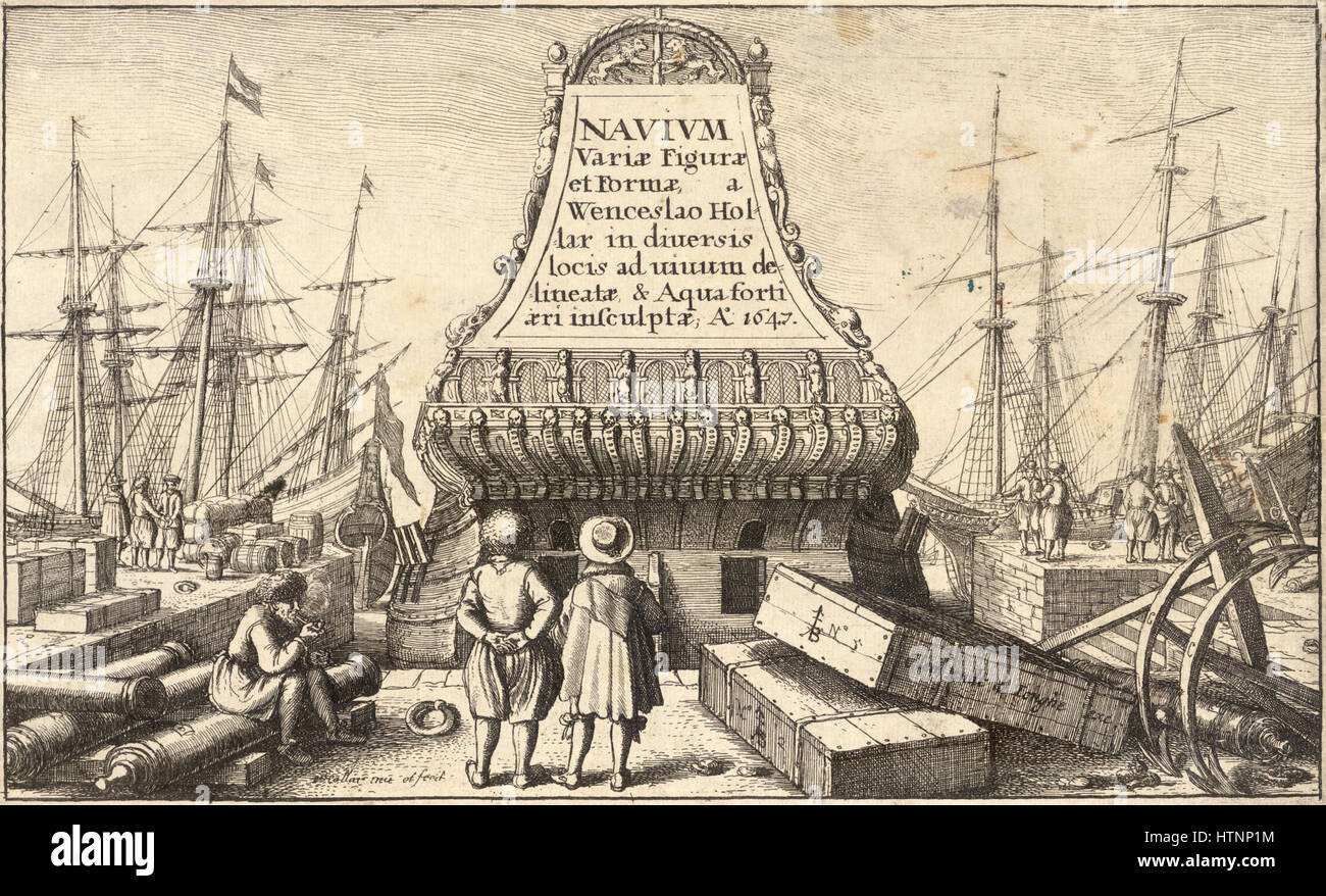 Venceslao Hollar - Titolo (stato 2) 2 Foto Stock