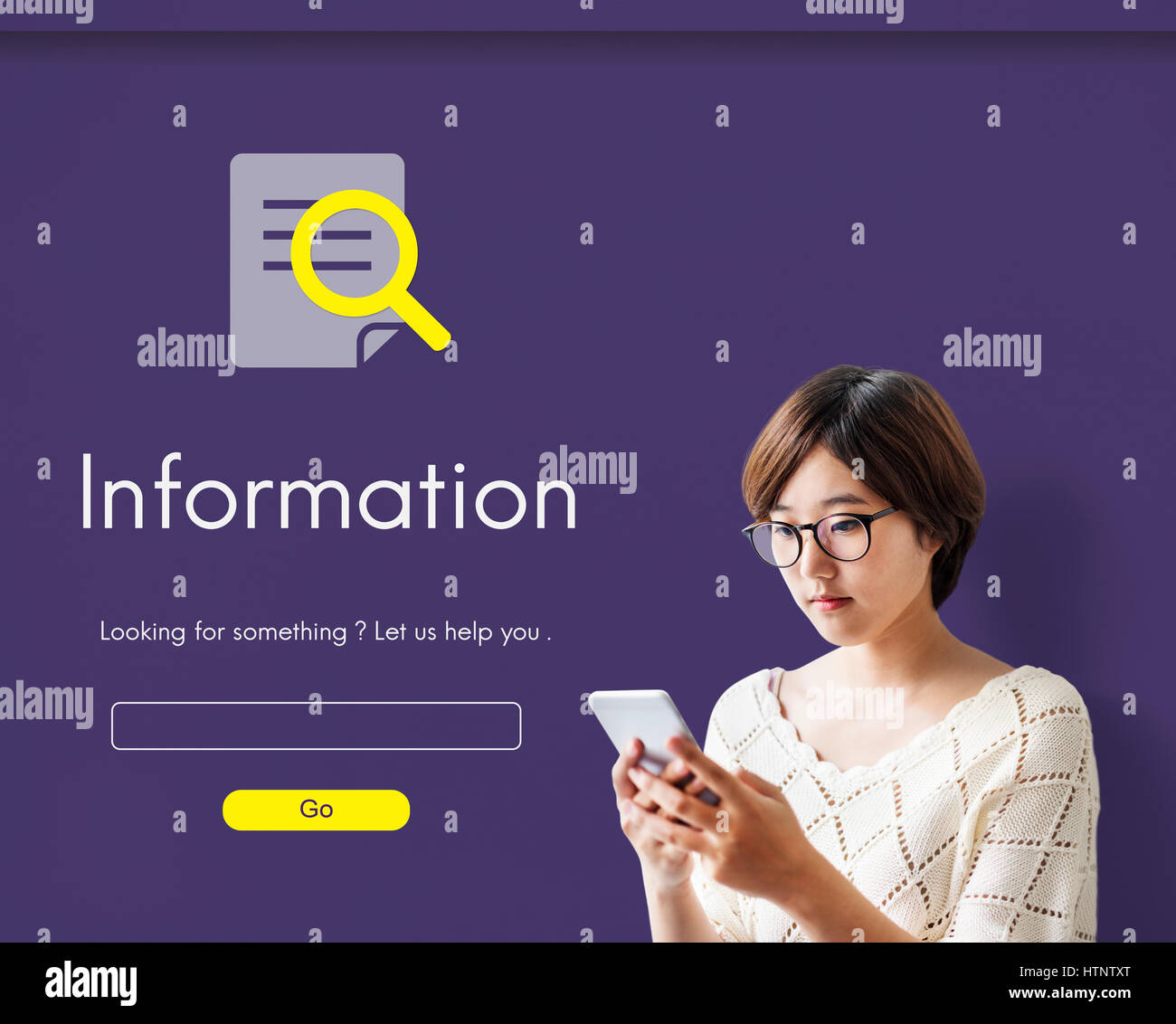 Call Center Hot Line Concetto di informazioni Foto Stock