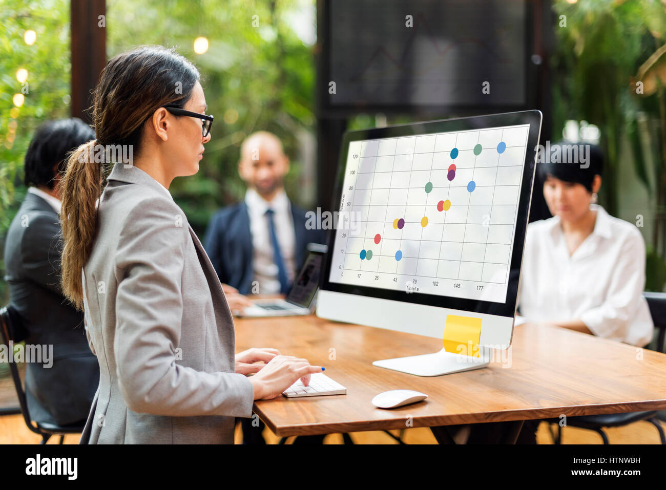 Analisi del flusso di modello Icona del grafico Foto Stock