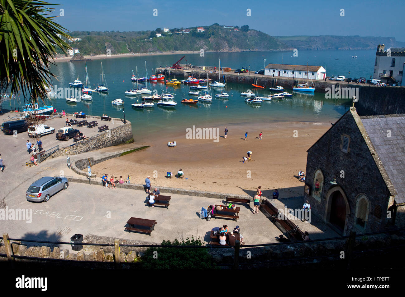 Porto, Tenby, Pembrokeshire, Wales, Regno Unito Foto Stock