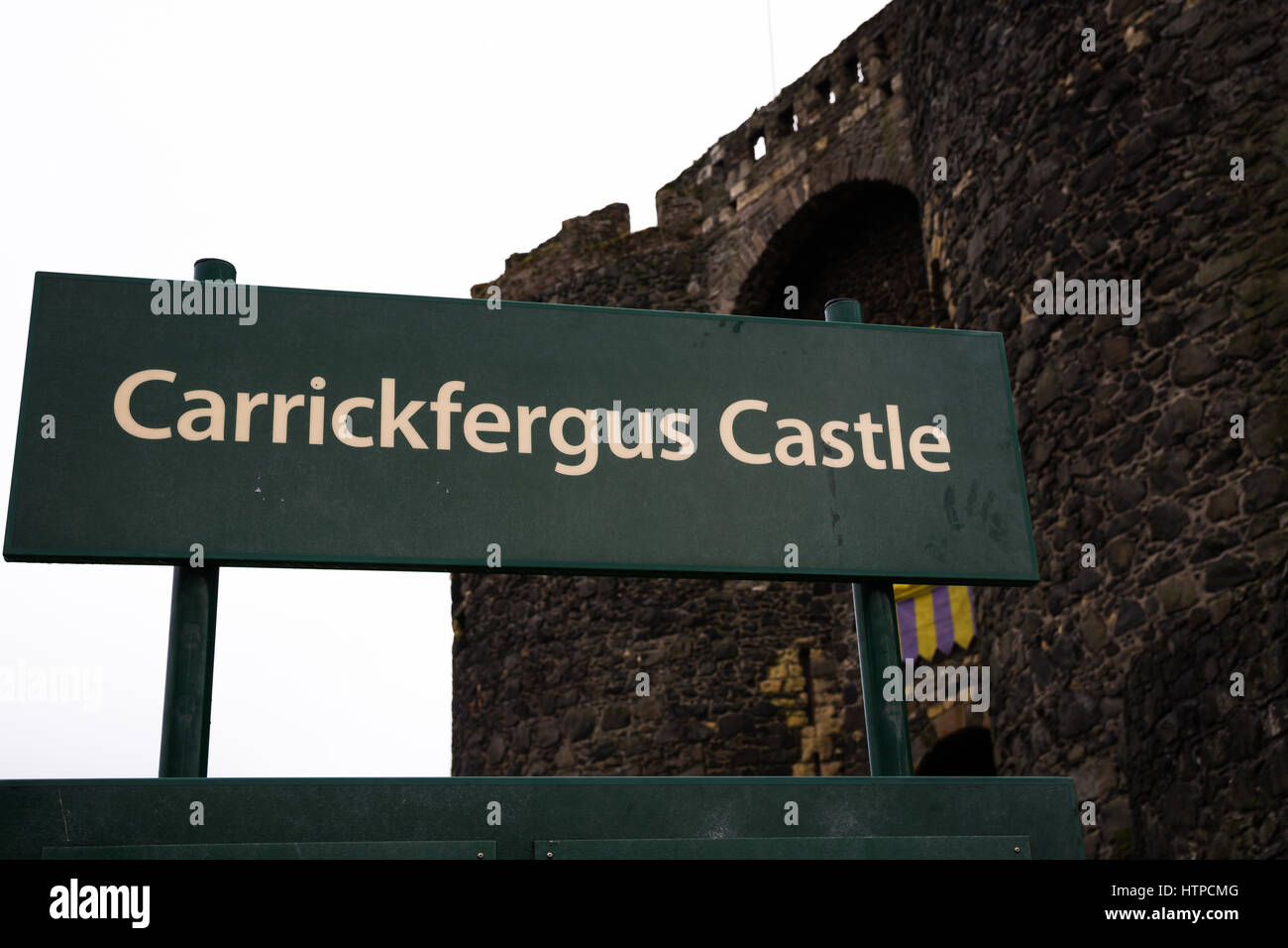 Castello di Carrickfergus in Carrickfergus County Antrim N.Irlanda Foto Stock