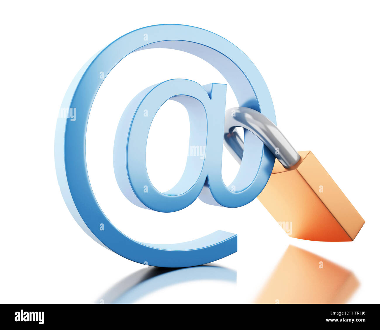 E-mail firmare ceralacca timbro isolato su sfondo bianco. 3d illustrazione  Foto stock - Alamy