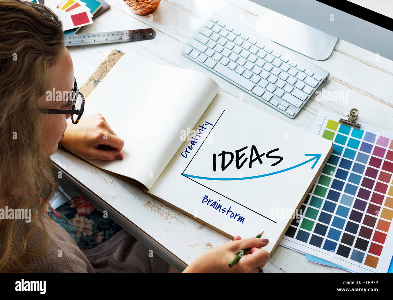 I risultati dell'innovazione visione oggettiva realizzazione Foto Stock
