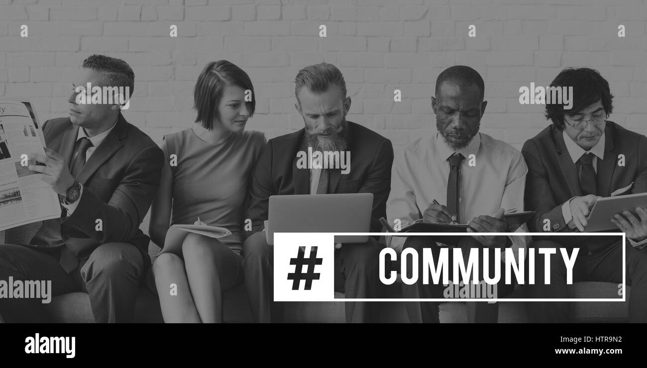 Comunità Digital Media Hobby Foto Stock