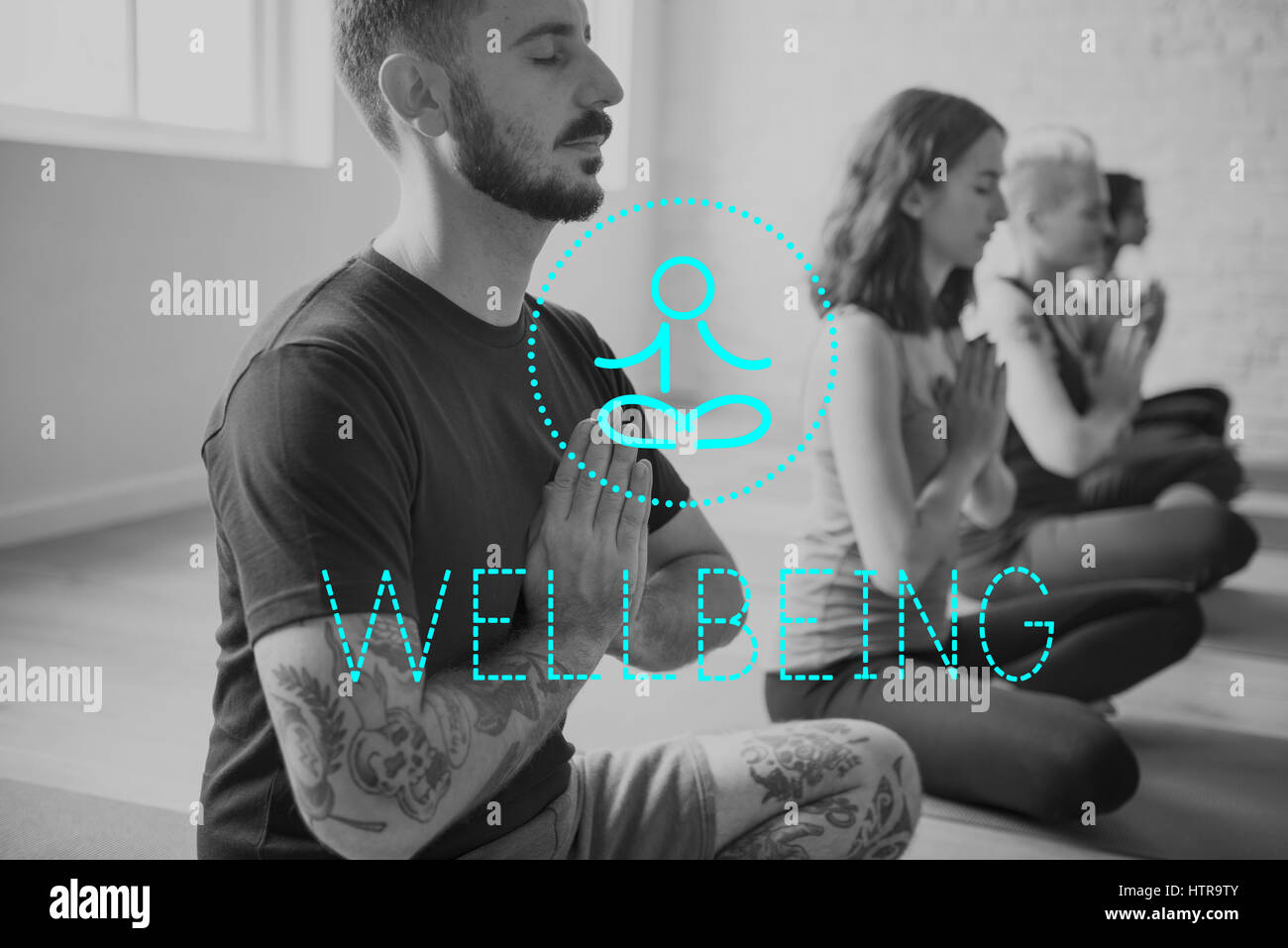 Equilibrio Healthcare vita sana la meditazione Foto Stock