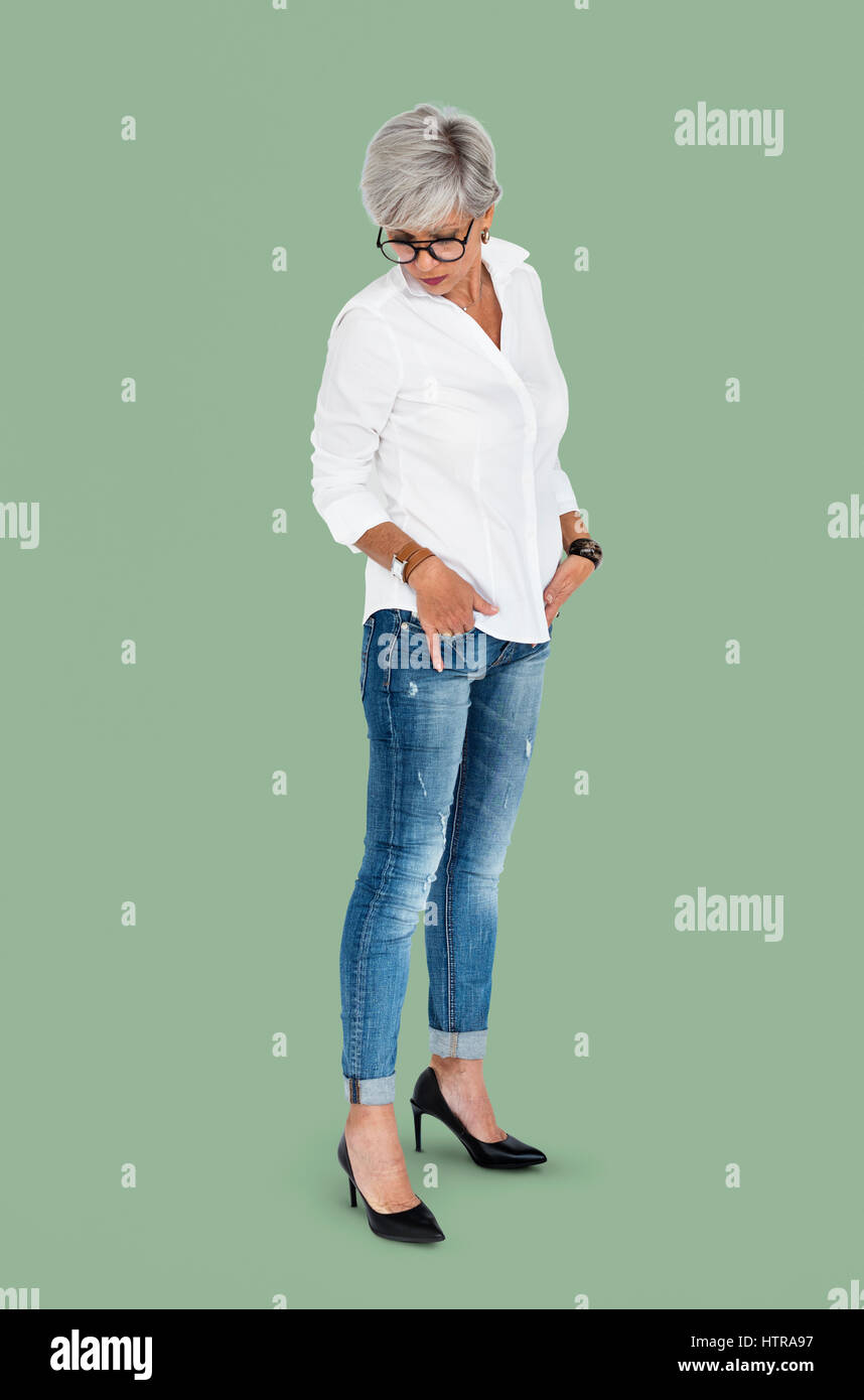 Studio Sparare concetto verticale Foto Stock