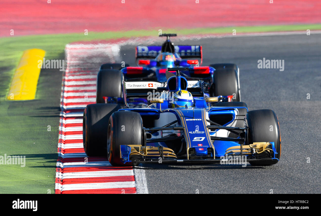 Circuito de Catalunya, Montmelo vicino a Barcellona, Spagna, 27.2.-2.3.2017, Formula uno giorni di prova --- Marcus Ericsson (SWE), Sauber C36 Foto Stock