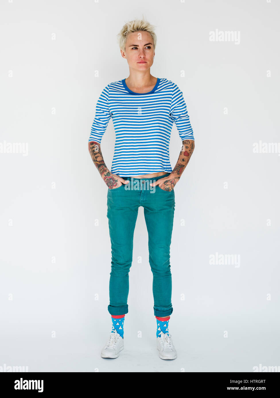 Studio sparare la diversità gara Foto Stock