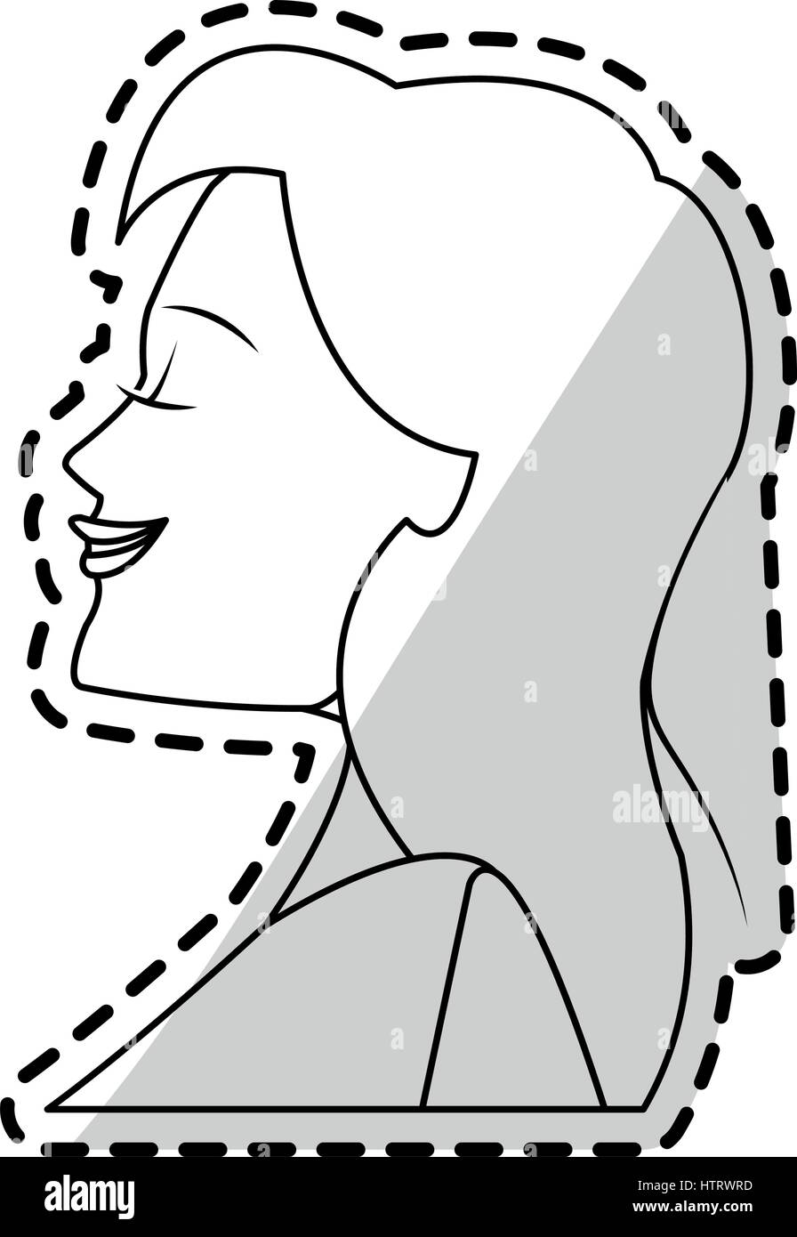 Donna immagine dell'icona Illustrazione Vettoriale