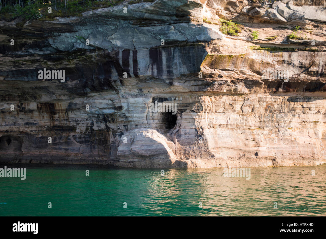 Sassi Dipinti, Penisola Superiore Michigan Foto Stock