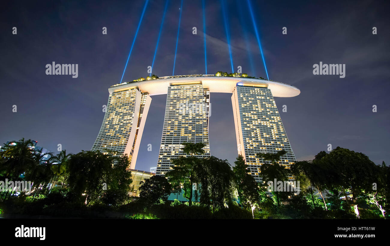 Il Marina Bay Sands Foto Stock