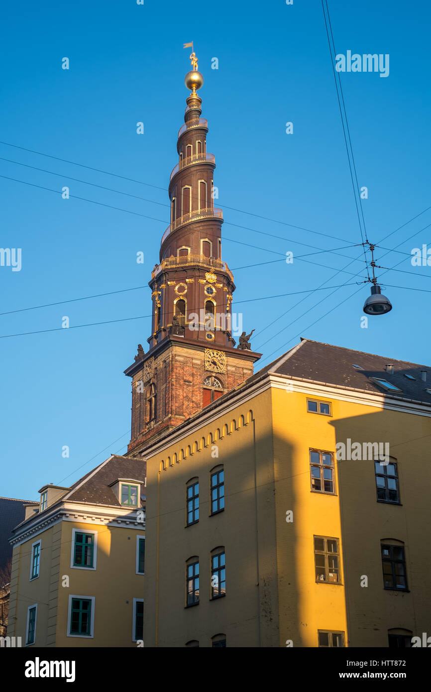 Avvolgimento esterno scale dell'attrazione di Christianshavn, Copenhagen, Danimarca Foto Stock