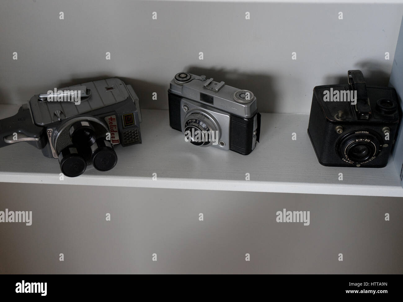3 telecamere di yester-anno Foto Stock