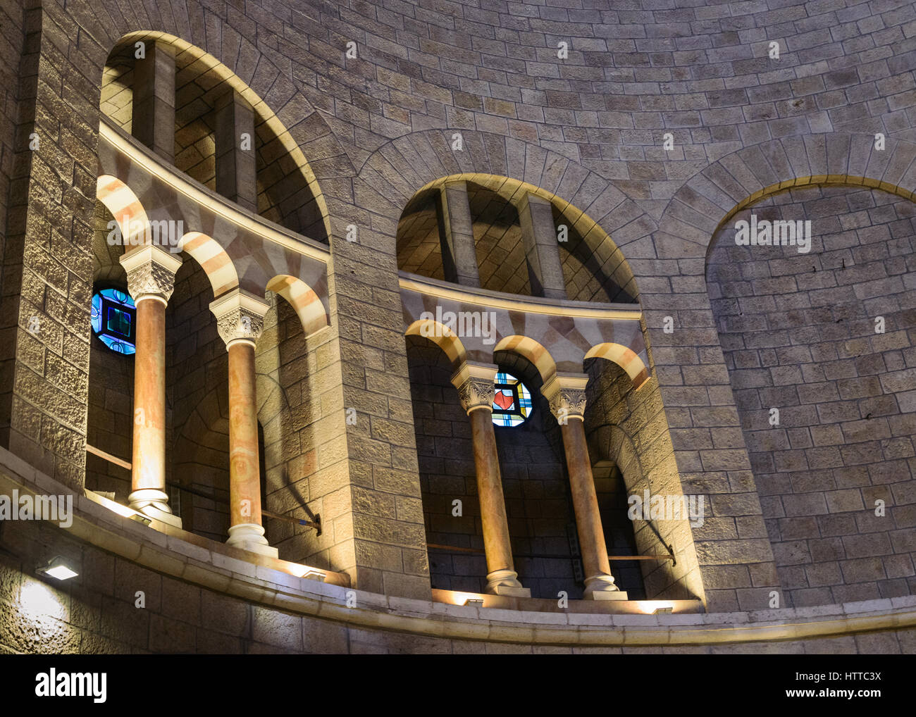 Tetto della Rotonda che circonda Edicula nel Santo Sepolcro Chiesa di Gerusalemme Foto Stock