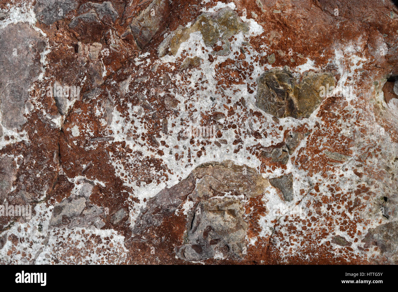 Colore rosso superficie di roccia e texture Foto Stock