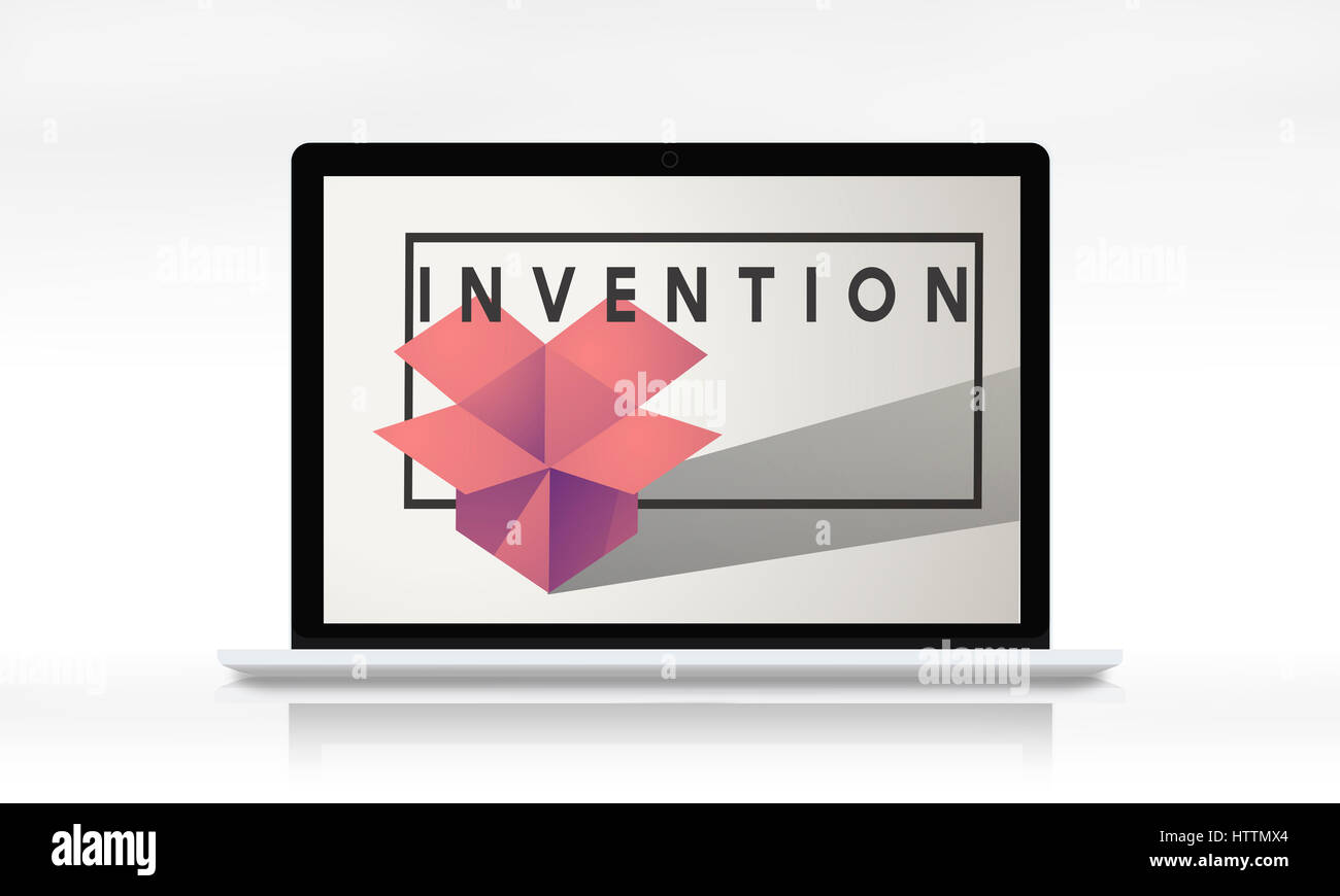 Il design creativo di idee di immaginazione e di concezione moderna Foto Stock