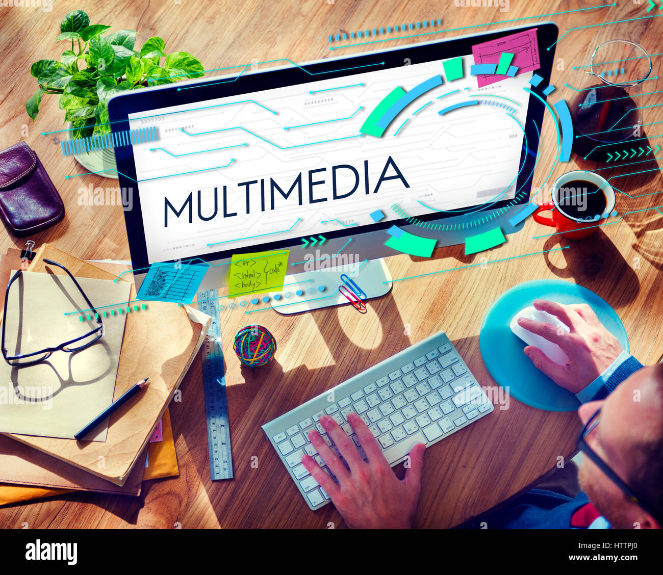 La tecnologia digitale multimediale icona applicazione Foto Stock