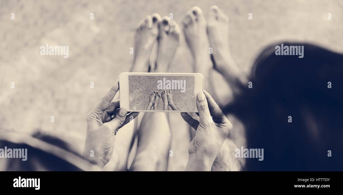 Giovane amante attività felicità Lifestyle Foto Stock