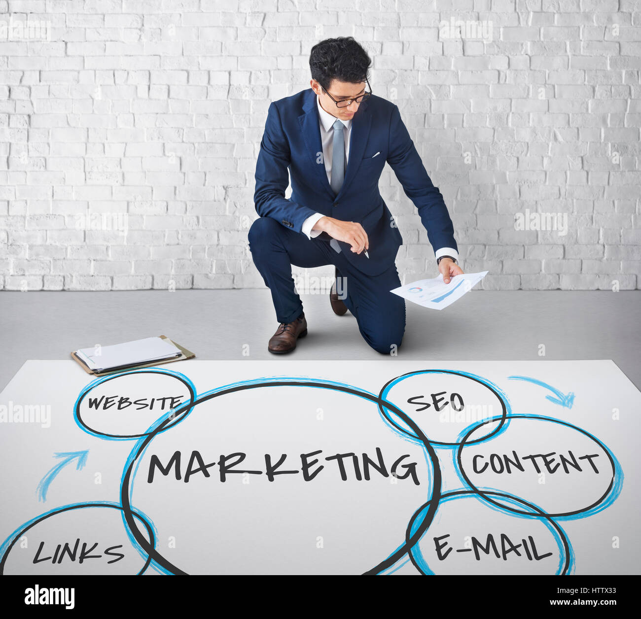 Digital Marketing Branding grafica di fedeltà Foto Stock