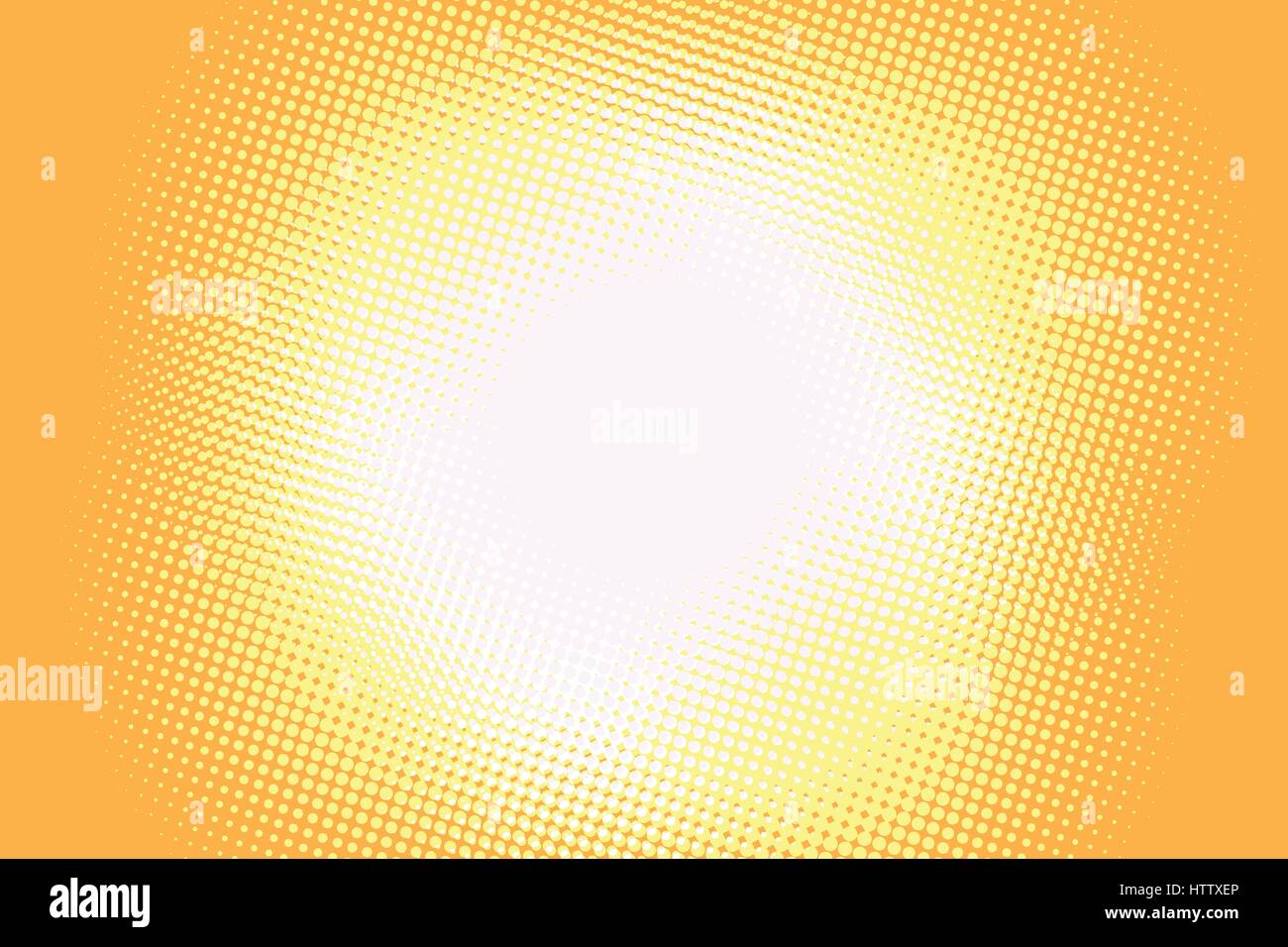 Sfondo giallo luce. Retrò in stile fumetto pop art retrò illustrazione vettore di colore Illustrazione Vettoriale