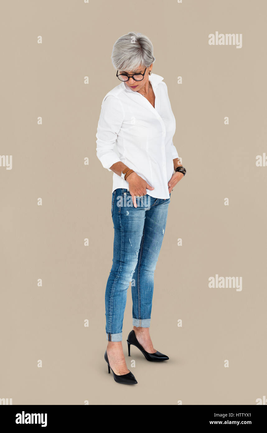 Studio Sparare concetto verticale Foto Stock