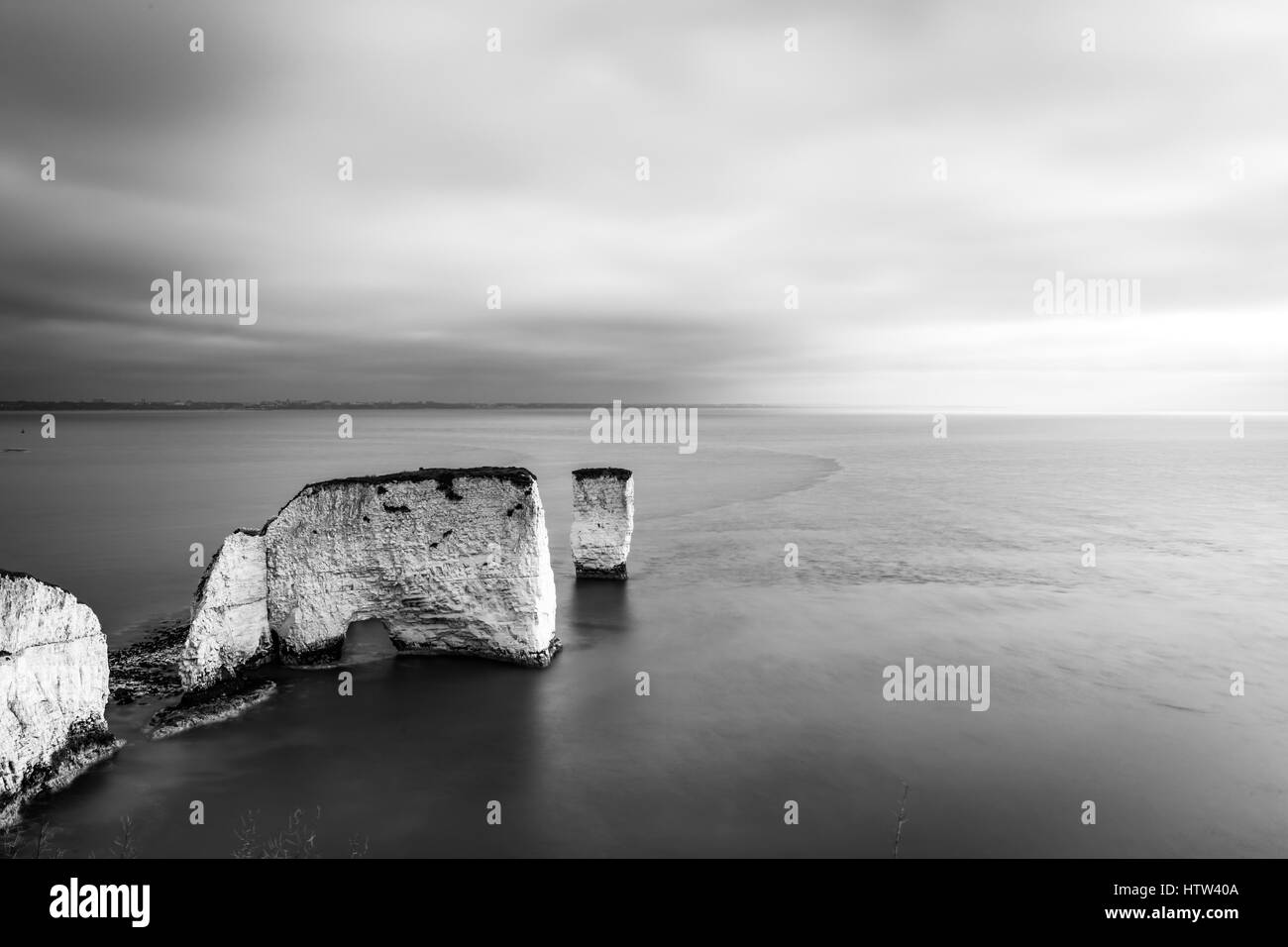 Old Harry Rocks in Dorset Inghilterra Foto Stock