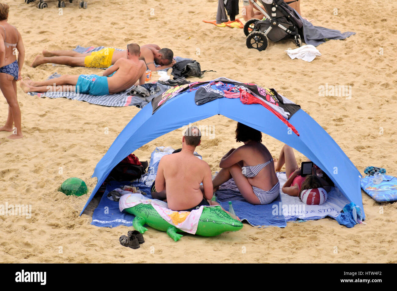 Donostia beach. Paese basco. Spagna Foto Stock