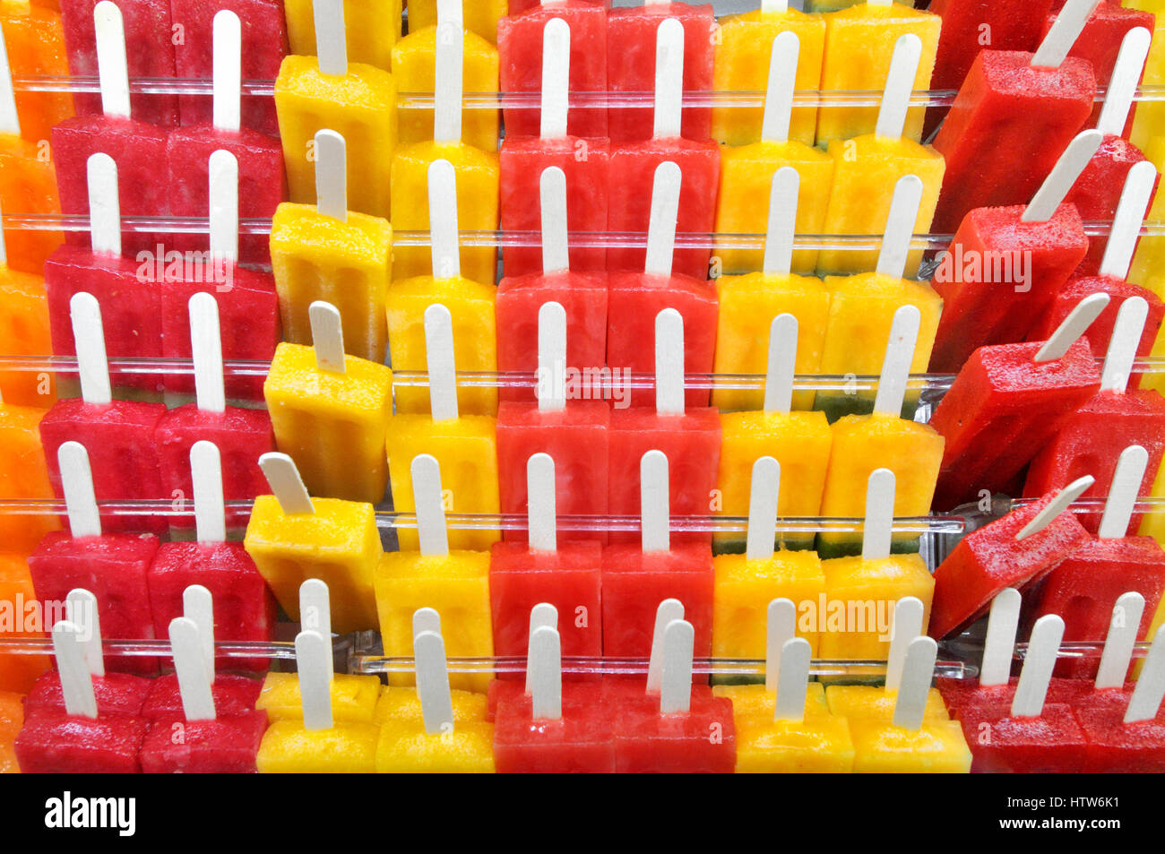 Ice pop per la vendita Foto Stock