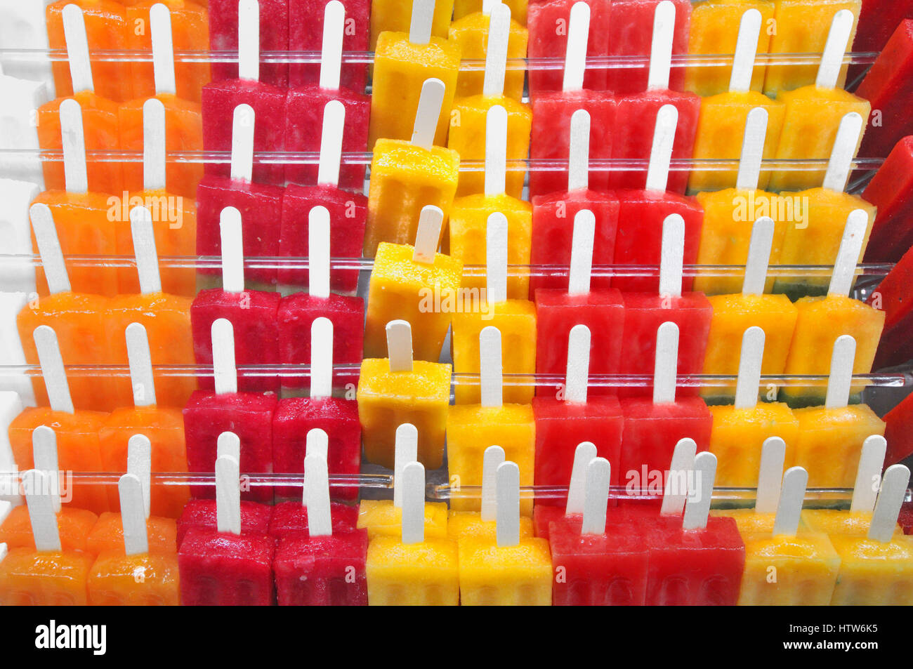 Ice pop per la vendita Foto Stock