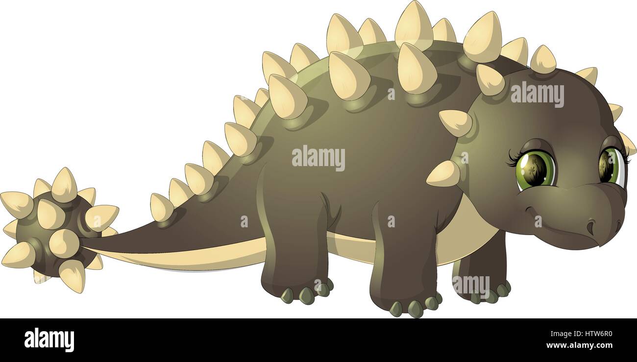 Bella stecca dinosauro Illustrazione Vettoriale