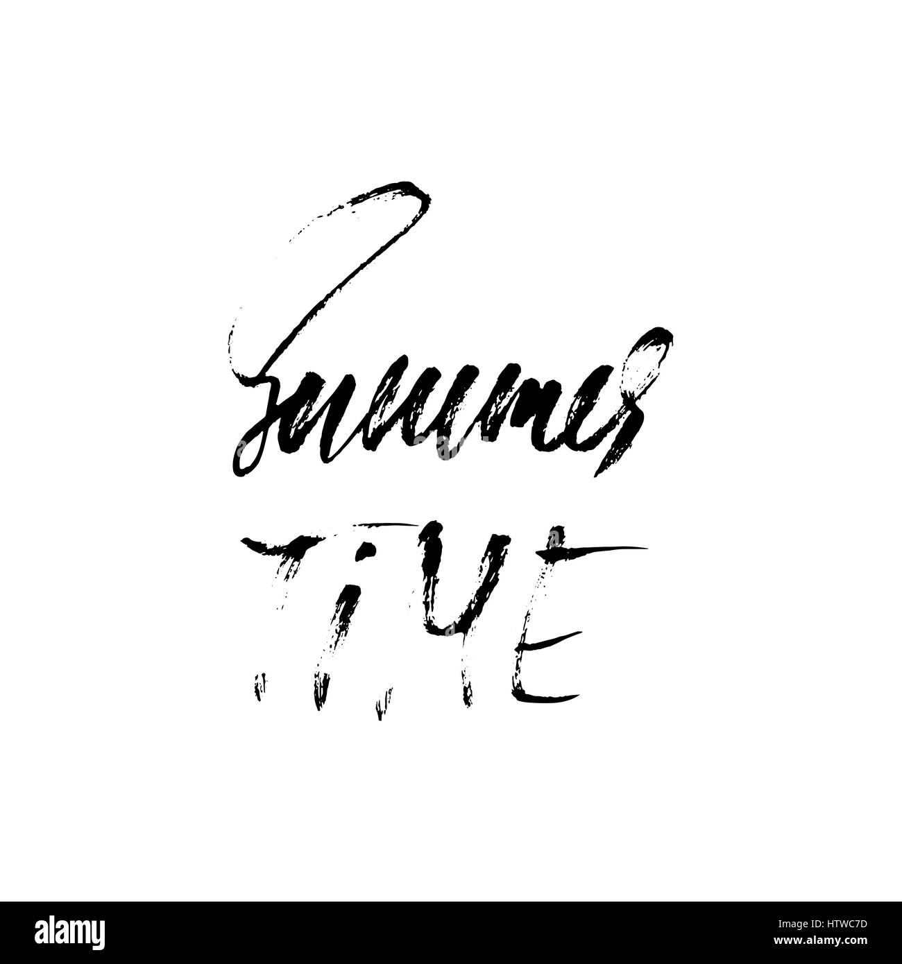 L'estate. Disegnata a mano scritte. Illustrazione Vettoriale. Iscrizione manoscritta. Illustrazione Vettoriale