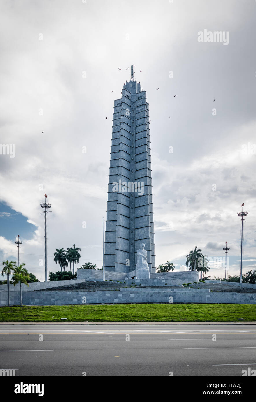 Jose Marti Memorial nella Plaza de la Revolucion - Havana, Cuba Foto Stock