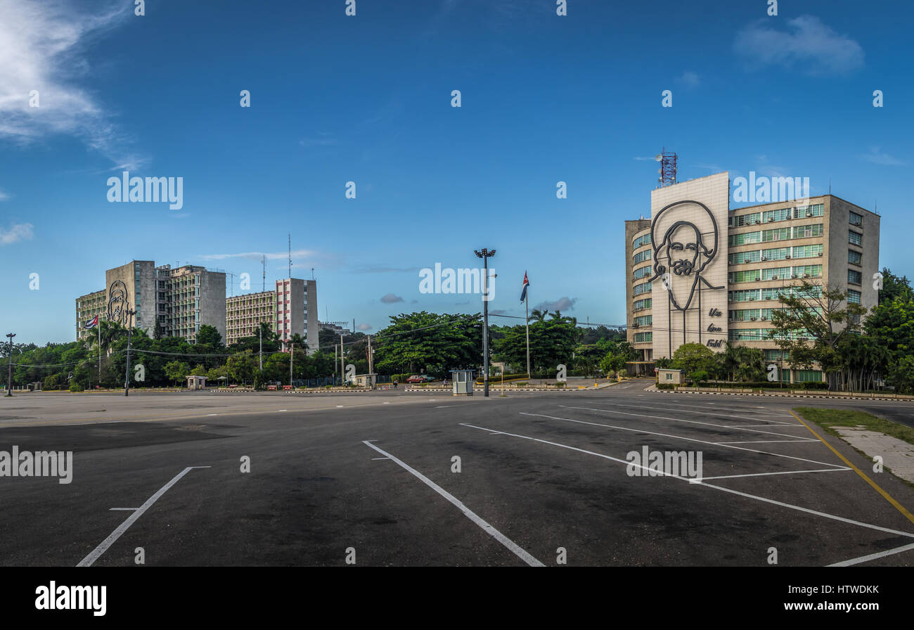 Piazza della Rivoluzione (Plaza de la Revolucion) - Havana, Cuba Foto Stock