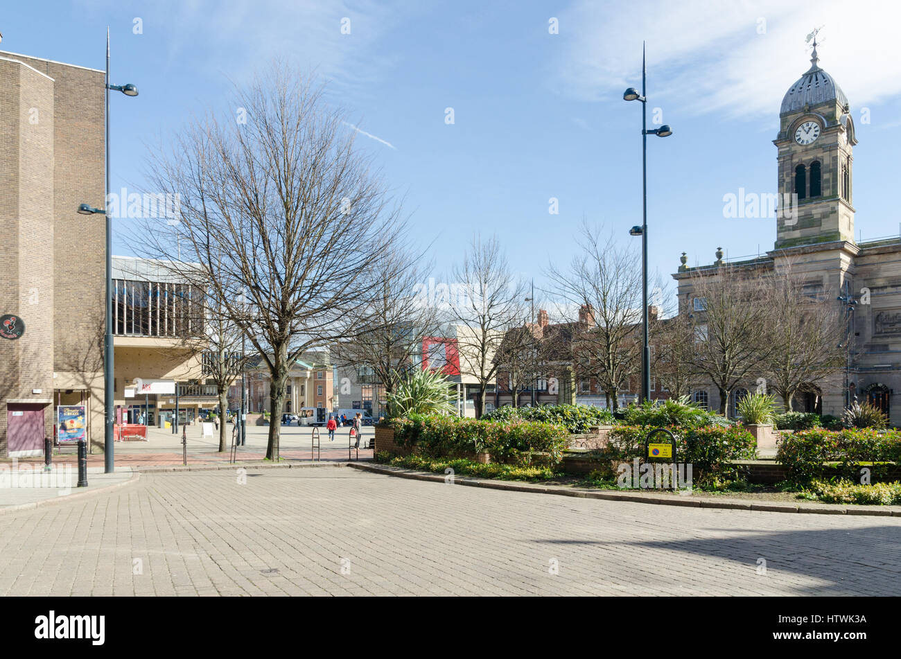 Derby LIVE Guildhall Teatro in Piazza del Mercato nel centro di Derby Foto Stock