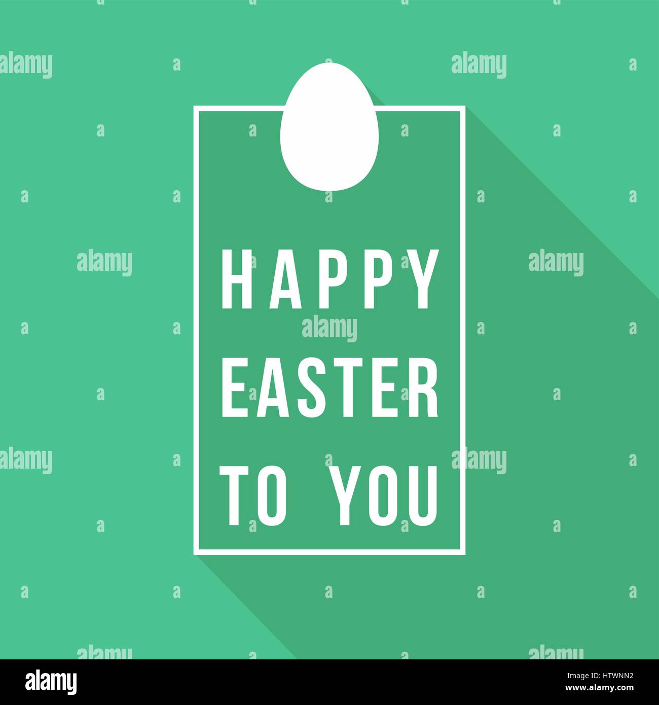 Felice Pasqua a voi, saluto il design della scheda per vacanze di primavera con il preventivo e la festa di uovo. EPS10 vettore. Illustrazione Vettoriale