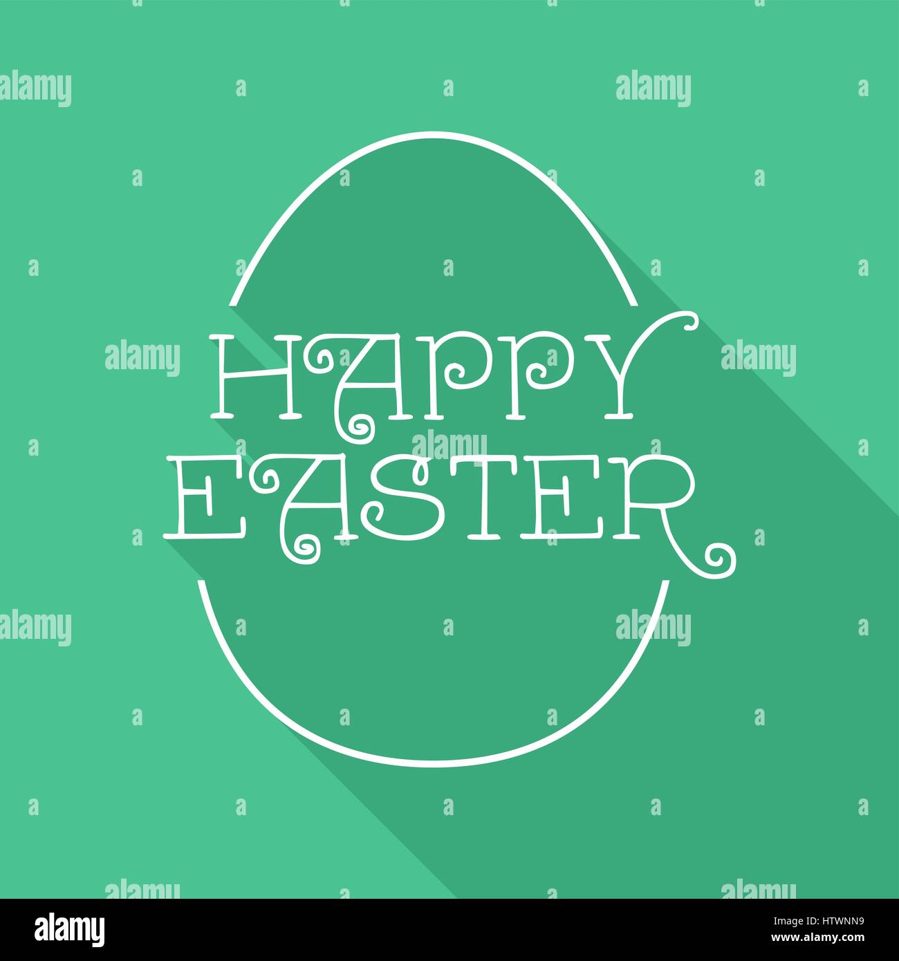 Saluto pasquale di design della scheda di uovo con felice preventivo per vacanze di primavera. EPS10 vettore. Illustrazione Vettoriale