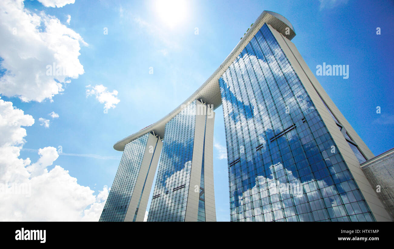 Il Marina Bay Sands Foto Stock