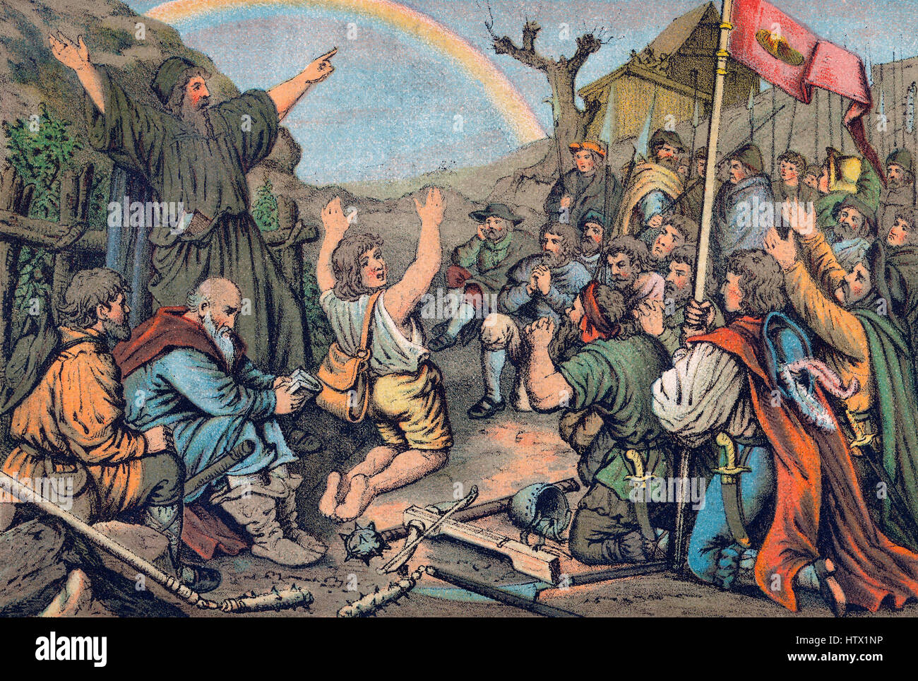 Il tedesco della guerra dei contadini, Grande Guerra dei contadini o grande contadini' rivolta, Deutscher Bauernkrieg, dal 1524 al 1525 Foto Stock