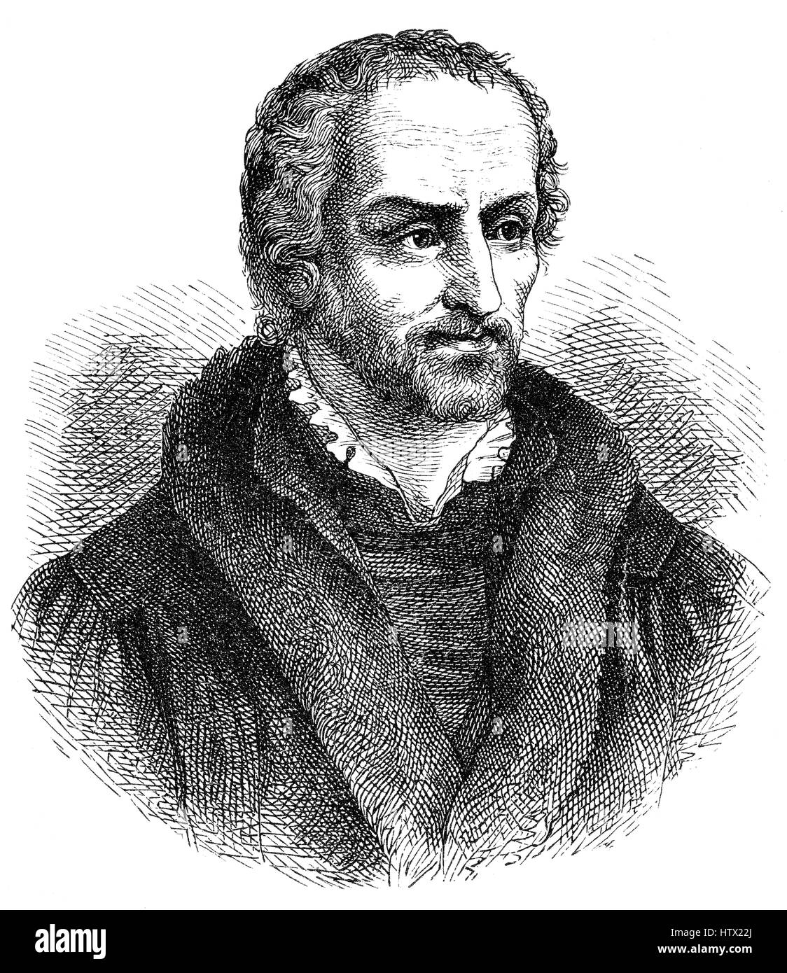 Philipp Melantone o Philipp Schwartzerdt, 1497 - 1560, un filologo tedesco, filosofo, umanista e teologo e riformatore Foto Stock