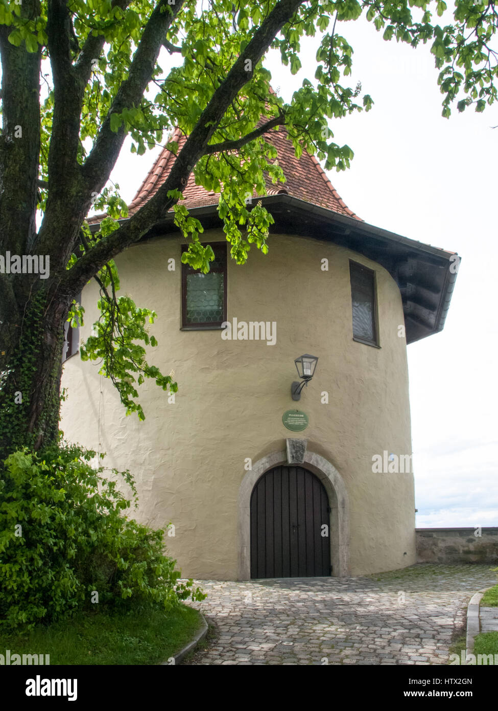 Lindau, Germania - 2 Maggio 2015: affacciato sul lago durnate una giornata uggiosa. Foto Stock