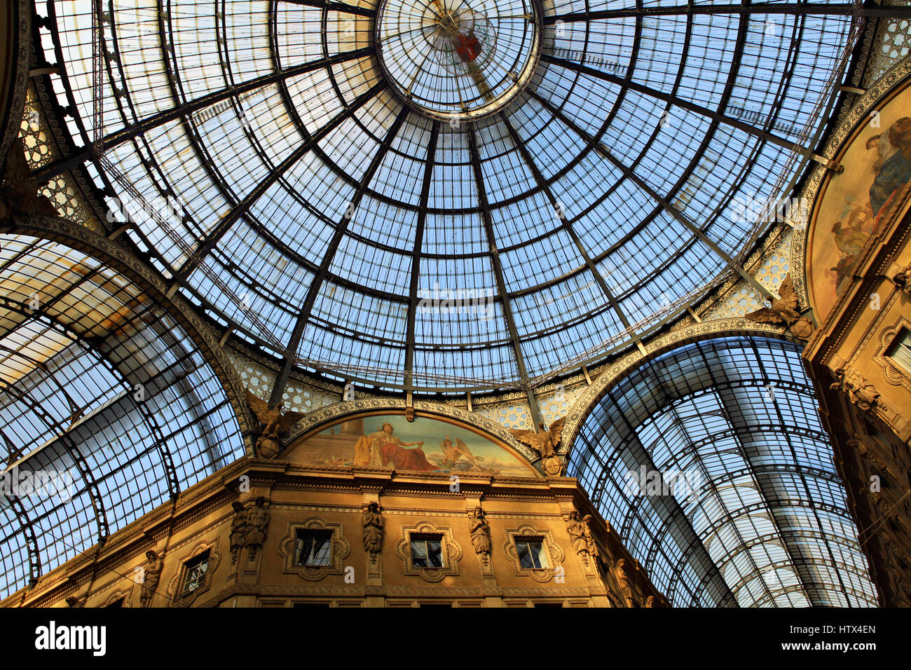 Galleria Vittorio Emanuele II a Milano, Italia Foto Stock