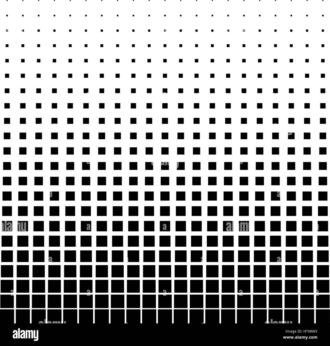 Abstract di nero quadrato Halftone Dot Sfondo, illustrazione vettoriale Illustrazione Vettoriale