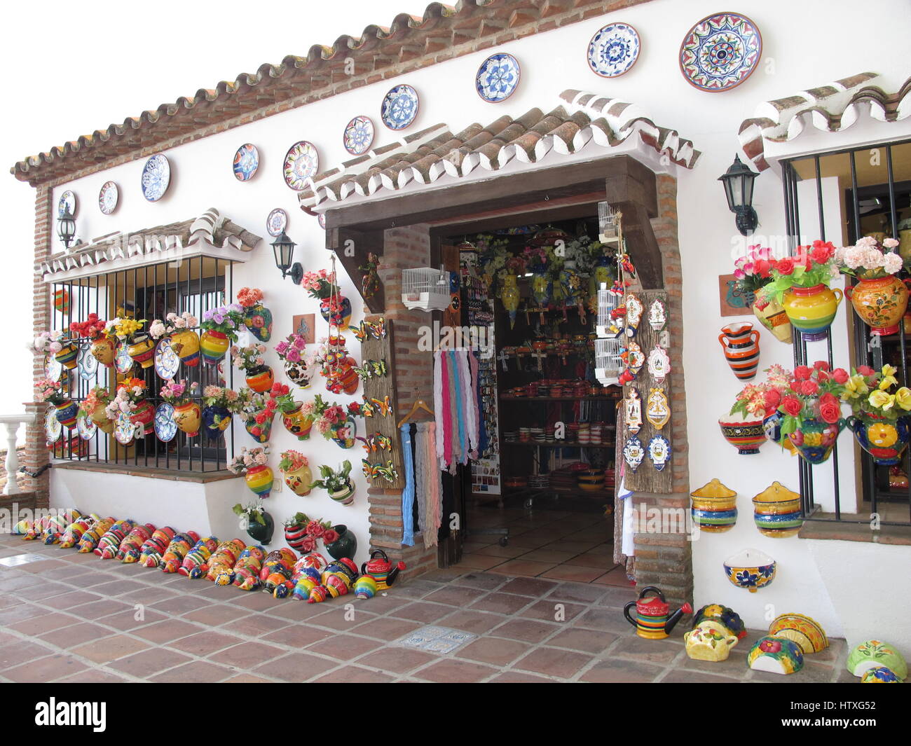 Mijas, villaggio bianco, Costa del Sol, Andalusia, Spagna Foto Stock