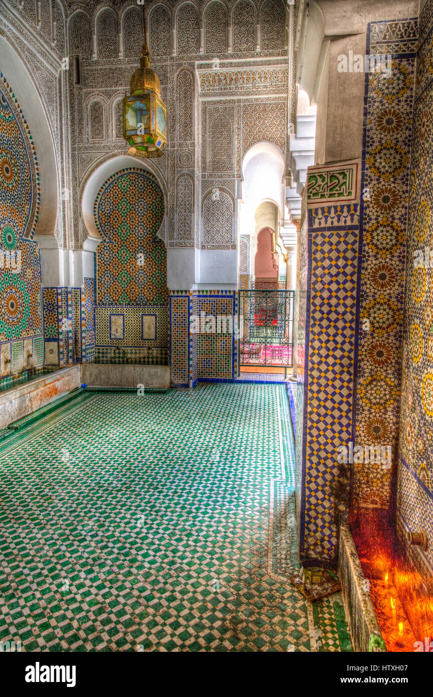 La moschea di Kairaouine, Fes, Marocco. Foto Stock