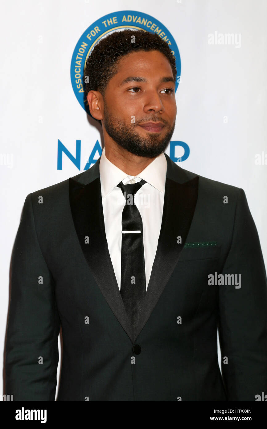 Xlviii NAACP Image Awards a Pasadena Conference Center - Arrivi con: Jussie Smollett dove: Pasadena, California, Stati Uniti quando: 11 Feb 2017 Foto Stock